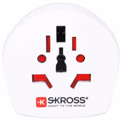 Skross 39768, Universel, Type F, 100 - 250 V, 13 A, Blanc, 3250 W