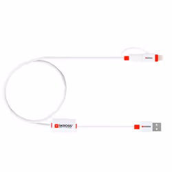 Skross BUZZ câble USB 1 m USB A Micro-USB B/Lightning Blanc