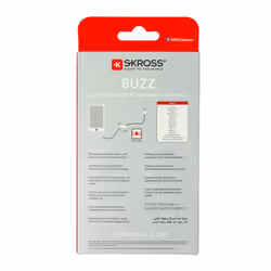 Skross BUZZ câble USB 1 m USB A Micro-USB B/Lightning Blanc - Vue supplémentaire 4
