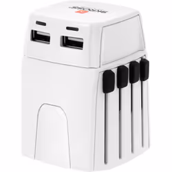 Skross 44722, Universel, Universel, 100 - 250 V, Blanc, Ampoule