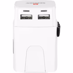 Skross 44722 adaptateur prise d'alimentation Universel Blanc