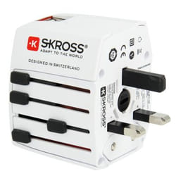 Skross MUV USB adaptateur prise d'alimentation Universel Blanc
