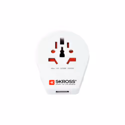 Skross 1.500261 adaptateur prise d'alimentation Universel Type G (Royaume-Uni) Blanc