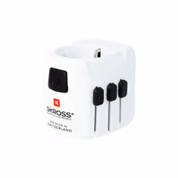 Skross PRO Light USB, Universel, Universel, 100-250 V, 6,3 A, Noir, Blanc, 1575 W