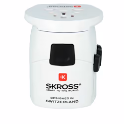 Skross PRO Light USB adaptateur prise d'alimentation Universel Blanc