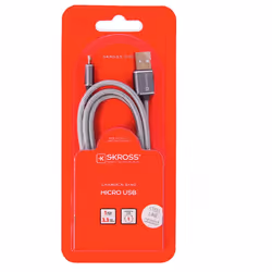 Skross 2.700240 câble USB 1 m USB 3.2 Gen 1 (3.1 Gen 1) USB A Micro-USB A Blanc