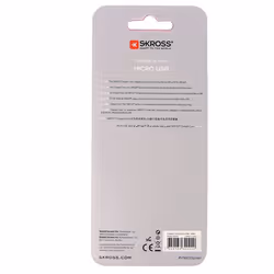 Skross 2.700240 câble USB 1 m USB 3.2 Gen 1 (3.1 Gen 1) USB A Micro-USB A Blanc