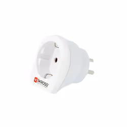 Skross 1.500232-E adaptateur prise d'alimentation Type C (Europlug) Type K (DK)