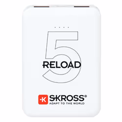 Skross RELOAD 5, 5000 mAh, Lithium-Ion (Li-Ion), 3,7 V, Blanc