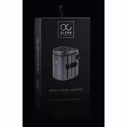 Skross Alpha adaptateur prise d'alimentation Universel Noir