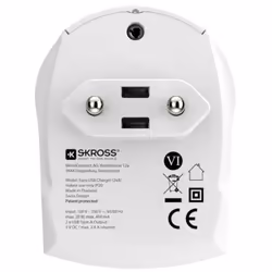 Skross 1302421 Universel Blanc Secteur Intérieure