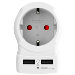 Skross 1500281 adaptateur prise d'alimentation Type B Type C (Europlug)+Type F
