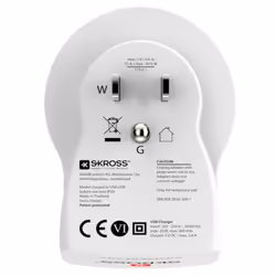 Skross 1500281 adaptateur prise d'alimentation Type B Type C (Europlug)+Type F