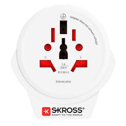 Skross 1.500267 adaptateur prise d'alimentation Type G (Royaume-Uni) Universel Blanc