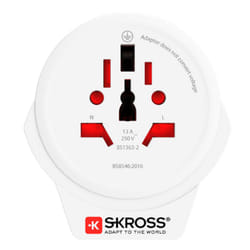 Skross 1.500268 adaptateur prise d'alimentation Type B Universel Blanc