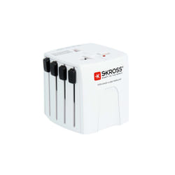 Skross MUV Micro adaptateur prise d'alimentation Universel Blanc