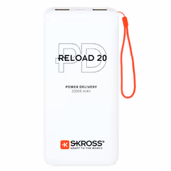 Skross RELOAD 20 PD, 20000 mAh, Blanc