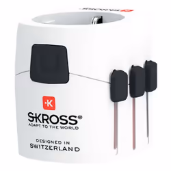 Skross 1.103165 adaptateur prise d'alimentation Universel Blanc