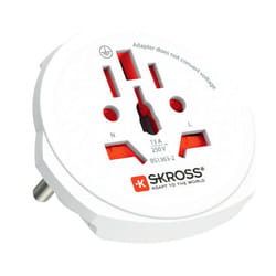 Skross 1.302471 adaptateur prise d'alimentation Universel Blanc