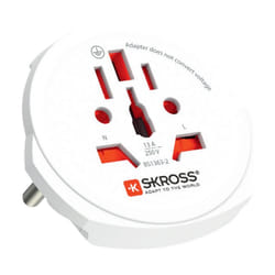 Skross 1.302472 adaptateur prise d'alimentation Universel Blanc
