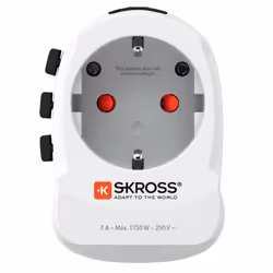 Skross 1.302461, Universel, Universel, Type C (Europlug), Type F, Type C, Type G (Royaume-Uni), Type I (AU), 100-250 V, 50 - ...