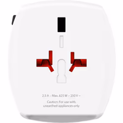 Skross 61664 adaptateur prise d'alimentation Universel Blanc