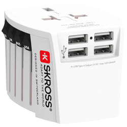 Skross 60604 adaptateur prise d'alimentation Universel Blanc