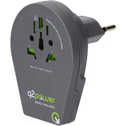Q2 Power q2-1-1.00200-TH Adaptateur de voyage