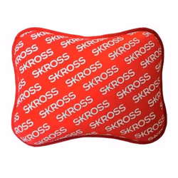 Skross Travel Pillow, Rouge, Adultes, Unisexe, Polyuréthane, Coton/Polyester, Bus, Voiture, Avion
