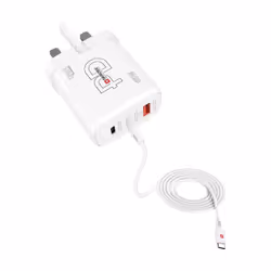 enquête Small & powerful 65 W PD charge de 3 appareils USB (2 x USB C, 1 x USB A) Ce texte a été traduit par une machine. des ...