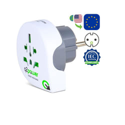 Chacon Adaptateur de voyage - Monde vers Europe