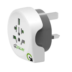 q2-power 1.100120 adaptateur prise d'alimentation Universel Type G (Royaume-Uni) Blanc