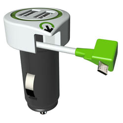 Secomp 19071585 Téléphone portable Noir, Vert, Blanc CC Auto