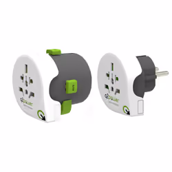 q2-power QDAPTER 360 adaptateur de puissance & onduleur Intérieure Vert, Gris, Blanc