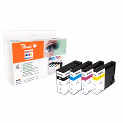 Peach 0F319585, Encre à pigments, 76 ml, 25 ml, 2650 pages, 4 pièce(s), Multi pack