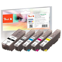 Peach 0F319671 PagePack 5 pièce(s) Noir, Cyan, Magenta, Jaune