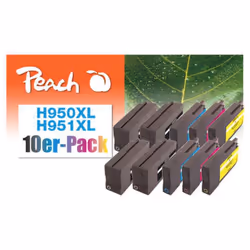 Peach 0F319837, Encre à pigments, 78 ml, 27 ml, 3205 pages, 10 pièce(s), Multi pack