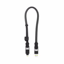 Rolling Square inCharge XL, 0,3 m, USB A/USB C, USB C, USB 2.0, 480 Mbit/s, Noir