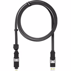 Rolling Square inCharge XL, 2 m, USB A/USB C, USB C, USB 2.0, 480 Mbit/s, Noir