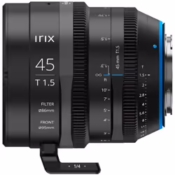 Irix Cine 45mm T1.5 Objectif de cinéma Noir