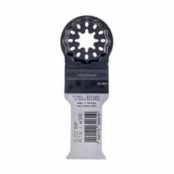 Compatible avec l'empreinte Starlock. Denture bi-métal universelle ondulée pour plaque de métal 2 mm, profil aluminium, tuyau ...