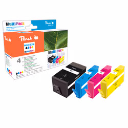 Peach PI300-767, Rendement élevé (XL), 28 ml, 12 ml, 1120 pages, 4 pièce(s), Pack combo