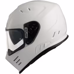 Simpson Venom Casque, blanc, taille S pour Hommes