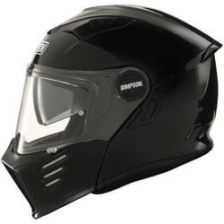 Simpson Darksome Solid 06 Casque, noir, taille XL pour Hommes