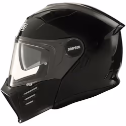 Simpson Darksome Solid 06 Casque, noir, taille XL pour Hommes