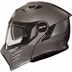 Simpson Darksome Solid 06 Casque, gris, taille S pour Hommes