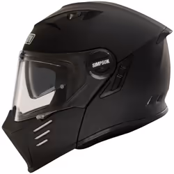 Simpson Darksome Solid 06 Casque, noir, taille XL pour Hommes