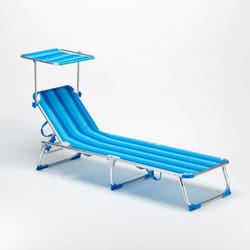 ProduceShop CA800TEXRB chaise de plage Bleu Aluminium Couché(e)/assis(e)