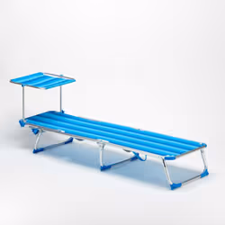 ProduceShop CA800TEXRB chaise de plage Bleu Aluminium Couché(e)/assis(e) - Vue supplémentaire 2