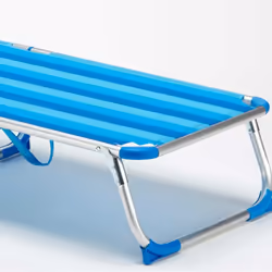 ProduceShop CA800TEXRB chaise de plage Bleu Aluminium Couché(e)/assis(e) - Vue supplémentaire 4